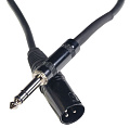 ROCKDALE XJ001-3M готовый микрофонный кабель, разъёмы XLR male  stereo jack male, длина 3 м, чёрный