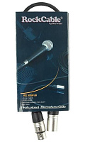 Rockcable RCL30300 D6  Микрофонный кабель XLR(M)-XLR(F) 50 см.