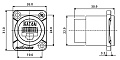 ROXTONE RAE8FD-C6A-S Разъем RJ45 (CAT6a) панельный, тип D, цвет черный, версия с заземлением