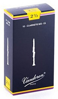 Vandoren трости для кларнета mib (2 1/2) (10 шт. в синей пачке) CR1125