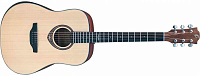 FLIGHT AD-555 NA  акустическая гитара Solid TOP, cо скосом, цвет натуральный