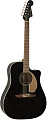 Fender Redondo Player JTB Электроакустическая гитара, цвет черный