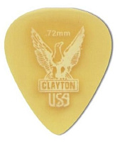 CLAYTON US72/12  набор медиаторов - 0.72 mm ULTEM gold стандартные