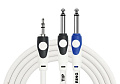 Kirlin LGY-362L 1M WH кабель Y-образный 1 м, 3,5 мм мини-джек стерео - 2 x 1/4" моноджек