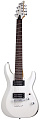 Schecter C-7 Deluxe SWHT Гитара электрическая семиструнная, крепление грифа на болтах, цвет матовый белый