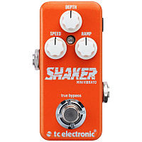 TC ELECTRONIC Shaker Mini Vibrato напольная гитарная эффект педаль в уменьшенном корпусе, тремоло