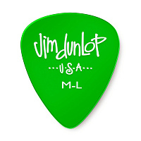Dunlop 486PML Gels M-L Green 12Pack  медиаторы, medium light, 12 шт.