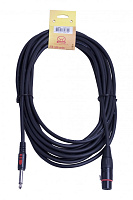 Superlux CFM7.5FP небалансный сигнальный кабель, 7,5 м, XLR3F - 6.3 мм (1/4") моноджек, сечение проводников 0,13 мм