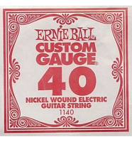 Ernie Ball 1140 струна для электро- и акустических гитар. Никель, в оплётке, калибр .040
