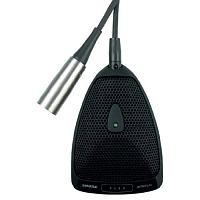 SHURE MX393/O плоский (поверхностный) конденсаторный всенаправленный микрофон с программируемым переключателем, черный