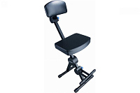 QUIK LOK DX749 стул с регулируемой высотой (от 56,5 до 85,5 см), подставкой для ног и спинкой, ширина 41,5 см
