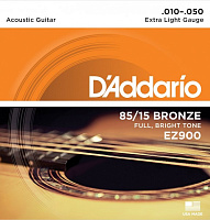 D'ADDARIO EZ900 струны для акустической гитары, бронза, 85/15, Extra Light, 10-50
