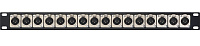 Canare 161U-X2F аудио патч панель XLR, 1 ряд по 16 разъемов XLR-male