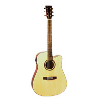 BEAUMONT DG80CE/NA  электроакустическая гитара с вырезом, цвет натуральный