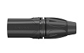 ROXTONE RX3M-BS Разъем XLR кабельный, "папа", 3-контактный, цвет черный, HQ
