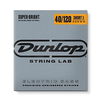 Dunlop DBSBS40120S Super Bright Steel  струны для 5-струнной бас-гитары, сталь, 40-120, короткая мензура