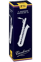 Vandoren SR243 трости для баритон-саксофона , традиционные (синяя пачка), №3, (упаковка 5 шт.)