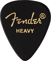 FENDER 351 Shape Premium Picks Heavy Black 12 Count набор медиаторов, 12 шт., цвет черный