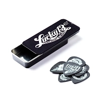 Dunlop L13CT073 Lucky 13 Pick Tin сувенирный набор медиаторов в пенале, толщина 0,73 мм