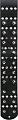 DUNLOP DRМ02 Red Mnky 3" Ремeнь гитарный, кожа, черный, стальные круглые клепки и люверсы