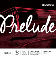 D'ADDARIO J1011 4/4M одиночная струна для виолончели, серия PRELUDE, A 4/4 Medium
