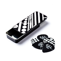 Dunlop EVHPT05 Eddie Van Halen Circles Pick Tin  сувенирный набор медиаторов в пенале, 0,6 мм