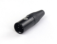 AuraSonics XN5M-B 5-контактный кабельный разъем XLR male, цвет черный
