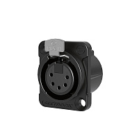 Seetronic MK5F2C-B Разъем XLR панельный "мама" 5-контактный, цвет черный 