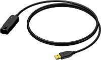 Procab BXD602/12 Активный удлинительный кабель USB 2.0 типа А (розетка-вилка)