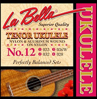 LA BELLA Ukulele 12  струны для укулеле тенор 023-032-036w-028, нейлон