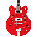Gretsch G5442BDC Electromatic Hollow Body 30.3' Short Scale Bass, RW F-board, Transparent Red Бас-гитара полуакустичеcкая, цвет красный
