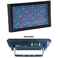 American DJ Mega Panel LED светодиодная панель, 288 светодиодов (48 красных, 120 зеленых, 120 синих), 5 режимов работы: встроенные программы, авто, звуковая активация, “Master/Slave” и DMX-управление, RGB-синтез цвета