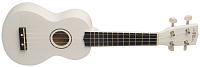 WIKI UK10G/WHT   гитара укулеле сопрано, клен, цвет белый глянец, чехол в комплекте