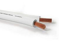 PROCAST Cable SWH 16.OFC.1,306  Профессиональный инсталляционный спикерный (акустический) кабель, 16AWG(2x1,306mm2), белый, 65/0,16mm OFC (99,97%) 