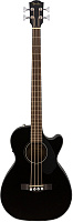 Fender CB-60SCE Bass Black LR Электроакустическая бас-гитара, топ массив ели, цвет черный