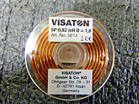 Visaton SP 0.82 MH/1.0 Катушка индуктивности 0.82 мГн