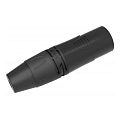 PROEL DHMX3PBK  Разъем XLR3-"папа", позолоченные контакты, для кабеля диаметром 3-7 мм, цвет черный