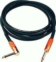 KLOTZ TM-R0600 готовый инструментальный кабель T.M. Stevens Funkmaster, длина 6м, моно Jack KLOTZ - моно Jack KLOTZ(угловой), контакты позолочены, металл
