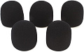 OnStage ASWS58B5  ветрозащита для ручного микрофона, цвет черный (комплект 5 шт.)