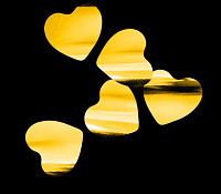 Global Effects Конфетти металлизированное Сердца золото, 1 кг