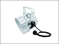 Eurolite LED PAR-56 RGB 5mm Short silver Светодиодный прожектор(151 LEDs), угол раскрытия луча 21 гр, синтез цвета RGB, управление DMX512 (5 каналов), встроенный микрофон. Цвет -серебристый.