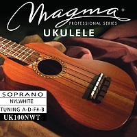 Magma Strings UK100NWT  Струны для укулеле сопрано, традиционный строй 1-B / 2-F / 3-D / 4-A, серия Nylwhite