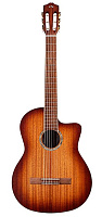 CORDOBA IBERIA C4-CE, Edge Burst finish гитара электроакустическая, классическая, корпус махагони, верхняя дека массив махагони