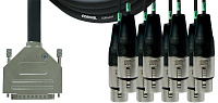 Cordial CFD 5 DFMT цифровой кабель D-Sub/4xXLR female 4xXLR male, 5,0 м, черный