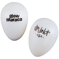 DUNLOP 9110 Glow Maracas Display Jar маракас-яйцо, цвет белый, 36 шт. (в пластиковой банке)