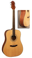 FLIGHT AD-200 NA  акустическая гитара, цвет натурал, скос под правую руку