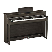 YAMAHA CLP-735DW цифровое фортепиано, 88 клавиш, клавиатура GT-S/256, 38 тембров, 2х30 Вт, USB, цвет тёмный орех