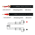 ROXTONE PACC150/10 аудиокабель джек стерео 3.5 мм - 2 RCA, длина 10 м