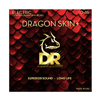 DR DEQ-10 струны для электрогитары, калибр 10-46, серия DRAGON SKIN+™