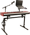 QUIK LOK M61 стойка-стол для клавишных, длина 108 см, ширина 66 см, высота 70-97 см, нагрузка до 90 кг, складная, цвет чёрный